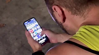 Night Cruising patch up to Axel B & B Barcelona Grindr HookUp Hot Couple Double Huge Facial Cumshot